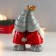 Souvenir Polystone "Grandfather Frost Back to the back" 12.5x6x9.5 cm
