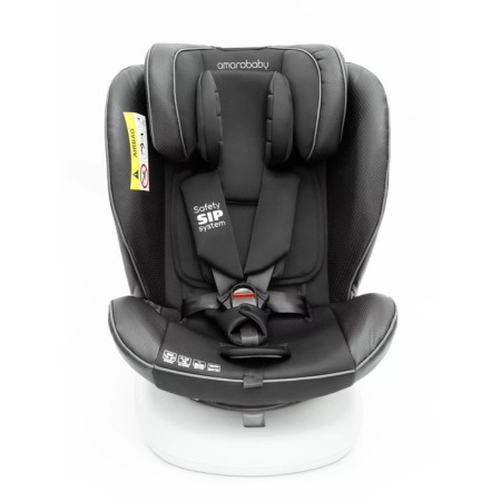 AMAROBABY Champion, ISOFIX fastening, class D, group 0+/1/2/3 (0-36 kg), black color Black-6