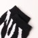Women's socks "Zebra", black/white color, size 36-40