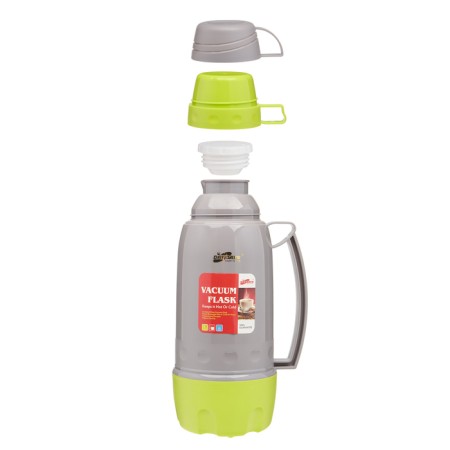 Thermos 1.8 l, with a glass flask, retains heat 12 hours, green-1