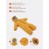 Combineson children's demi-season Rant Fit, height 74 cm, honey-yellow color