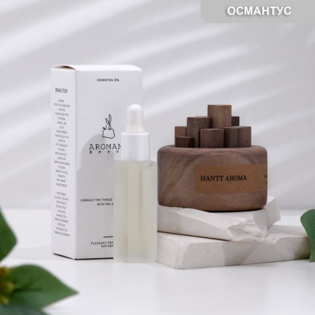 Set of wooden diffuser "HANTT AROMA", Osmantus, with 10 ml essential oil, in a box