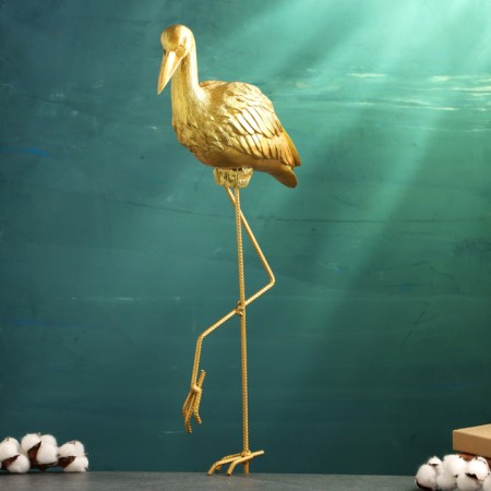 Figure "Stork" gold 70x31x12cm-1