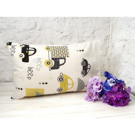 Pillowcase, size 40 × 60 cm, calico, print city