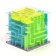 Puzzle-cap "Bird", mix, in showbox