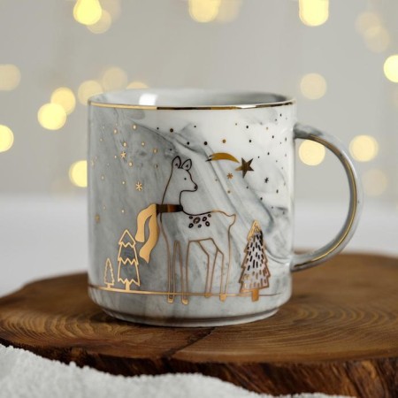 Ceramic mug "Magic time", 350 ml, white color-2