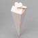 Box "carrot", 16.5 x 4.2 x4 cm, white