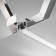 Aluminum profile for the stretch ceiling LED Strip Alm014S-2M, 200x7.22x3.42 cm, silver color