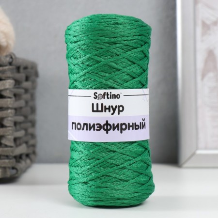 Knitting cord 100% polyester 1mm 200m/75 ± 10g (25-green)-3