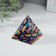 Souvenir glass pyramid "Smiles" 6x6x6 cm