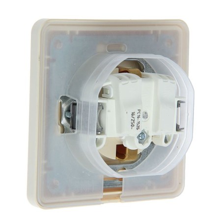 The socket "W59" Sche RS16-152B-28, single, hidden, IP44, protection. Crumpet, color lines-1