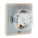 The socket "W59" Sche RS16-152B-28, single, hidden, IP44, protection. Crumpet, color lines