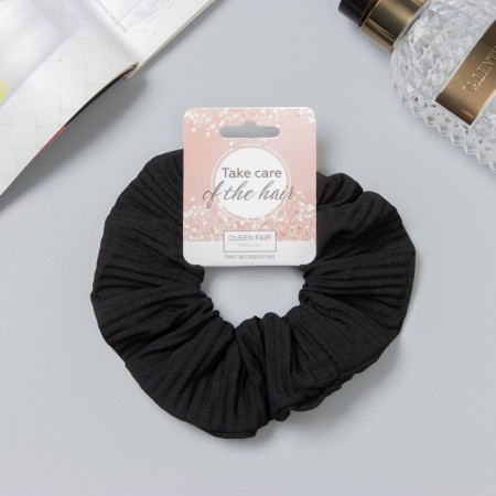 Hair elastic band "Orbit" Classic reaping, 12 cm, black