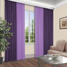 Set of curtains, size 160x250 cm, 2 pcs, color violet lilac