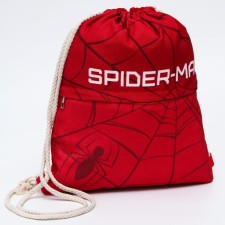 A bag for shoes with a pocket, 28x37 cm, Spider-Man