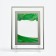 Sanding clock-picture "Andros", 18 x 13 cm, anti-stress, green sand
