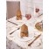 Golden Frost tablecloth, size 140x150 cm, curls, beige