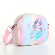 Baby bag for a girl with a zipper, pink color