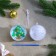 Christmas tree decoration for coloring "Christmas tree" Size: 8 cm; 2 pcs., Brush