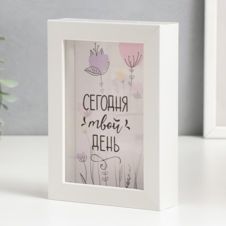Interior plastic Pigger "Flower - Today is your day" 17x12x3.8 cm-3