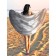 Pareo and beach rug "The merger of water and shores", d = 150 cm