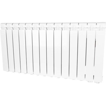 Aluminum radiator Stout Bravo, 500 x 80 mm, 14 sections, lower right connection