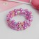 Bracelet-spring children's "chosen" flowers, three rows, color mix