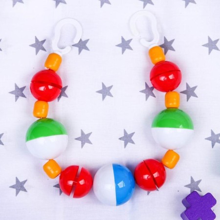 Stretching to a stroller/crib "beads", Aelita-4