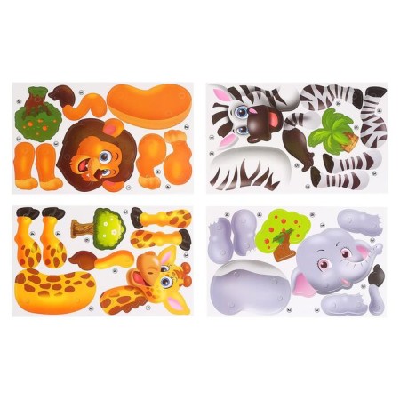 Safari Safari Safari Piece Mosaic, 4 cards, 3 tools-4