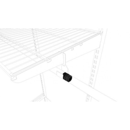 The connector for the crossbar of the wardrobe system-1