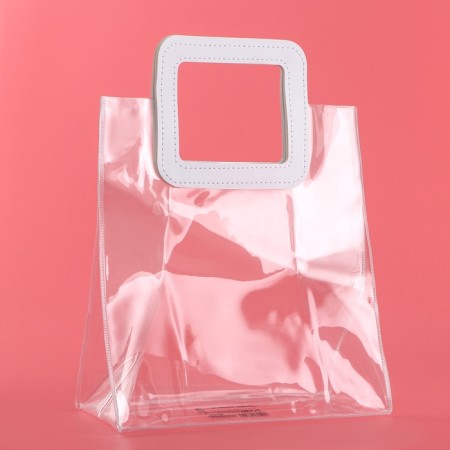 Gift package from PVC, White, 26.5 x 23 x 12 cm-1