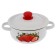 Pan, 1.5 l, enameled cover, induction, mix decor, white color