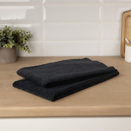 Raccoon rag, 220 g/m², 60 × 80 cm, microfiber, ultrasound, 2 pcs, black color-6