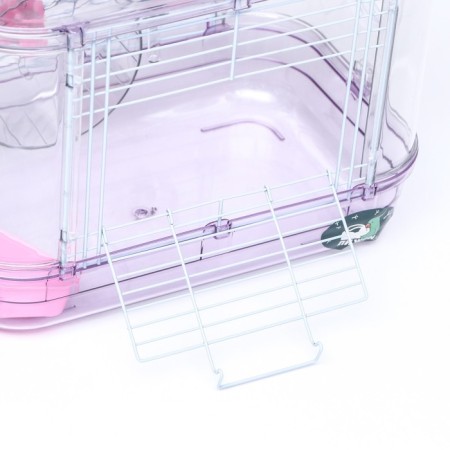 A cage for rodents with filling, 32 x 21 x 25 cm, pink-3