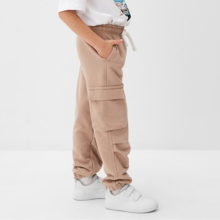 Children's pants Minaku, beige color, height 110 cm-3