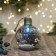 Ball plastic light D-8 cm "time" miracles "the edge of the snow twigs, transparent