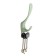 Furniture hook Cappio Heel, two -rod, green