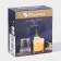 A set of glass glasses Elysia, 210 ml, 4 pcs, with a golden border