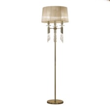 Tortra Tiffany, E27, G9, 6x20, 5W, 1750 mm, Antique brass color