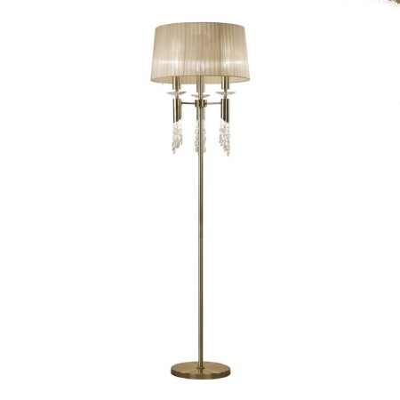 Tortra Tiffany, E27, G9, 6x20, 5W, 1750 mm, Antique brass color