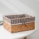 Basket for storage of the share "cell", 22 × 16 × 10 cm, brown color