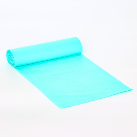 Garbage bags in the Roll PSD 100l, turquoise, 18 μm 10 pcs 65 x 90 cm-2