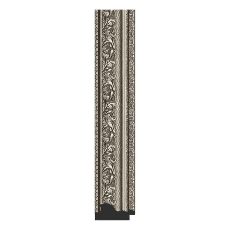 Mirror in the baguette frame, vignette aged silver 56 mm, 50.4x50.4 cm-2