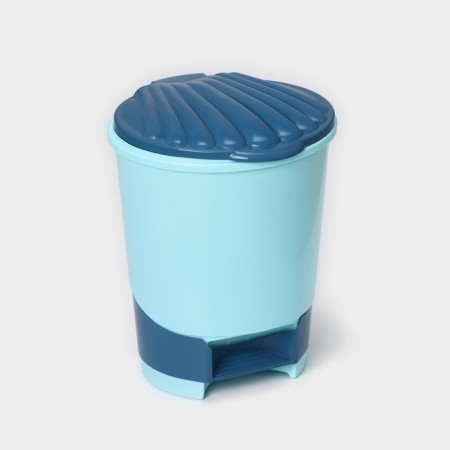 Garbage bucket, 10 l, with pedal, blue color