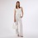 Women's bag with lightning, white color