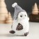 Polystone souvenir "White Eagle owl in a cap-cap" with a sprinkle of 5.8x5x8.2 cm