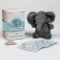 Gift set: soft toy+teething+cards for the photo "Elephant"