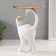 Souvenir Polystone stand "White Cat" 8.5x18x23 cm