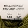 Yarn "Baby Cotton" 50% acrylic 50% cotton 165m/50g (443 swamp)