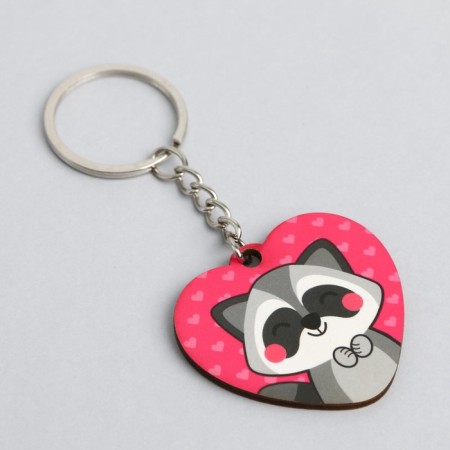 Gift set "Raccoon" icon + keychain, 6.8 x 10.5 cm.-6